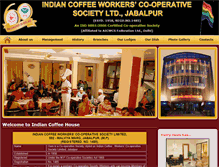 Tablet Screenshot of indiancoffeehousejabalpur.com